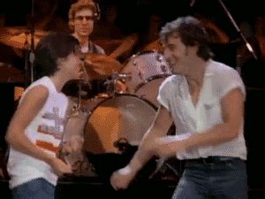 dancing in the dark gif|monica dancing with bruce springsteen.